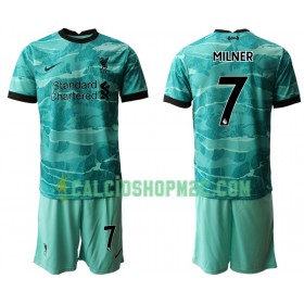 Liverpool James Milner 7 Bambino Maglia Trasferta 2020/2021 Manica Corta (+ Pantaloncini)